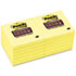 Super Sticky Notes, 3 x 3, Canary Yellow, 12 90-Sheet Pads/Pack