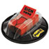 High Volume Flag Dispenser, "Sign Here", Red, 200 Flags/Dispenser