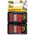 Standard Tape Flags in Dispenser, Red, 100 Flags/Dispenser
