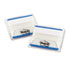 Durable File Tabs, 2 x 1 1/2, Striped, Blue, 50/Pack