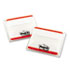 Durable File Tabs, 2 x 1 1/2, Striped, Red, 50/Pack