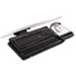 Knob Adjust Keyboard Tray, 19-1/2 x 10-1/2, Black