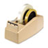 Two-Roll Desktop Tape Dispenser, 3" core, High-Impact Plastic, Beige