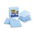 Pop-Up Refills, 4 x 4, Lined, Aquamarine, 5 90-Sheet Pads/Pack