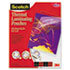 Letter size thermal laminating pouches, 3 mil, 11 1/2 x 9, 50/pack