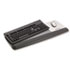 Gel Mouse Pad/Keyboard Rest w/Wrist Rest, Nonskid Base, Black/Metallic Gray - View 1