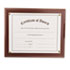 Award-A-Plaque Document Holder, Acrylic/Plastic, 10-1/2 x 13, Mahogany