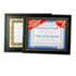 Leatherette Document Frame, 8-1/2 x 11, Black, Pack of Two
