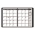 Monthly Planner, Black, 6 7/8" x 8 3/4", 2012