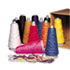 Trait-Tex Double Weight Yarn Cones, 2 oz, Assorted Colors, 12/Box