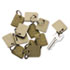 Extra Blank Velcro Tags, Velcro Security-Backed, 1 1/8 x 1, Beige, 12/Pack