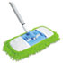 Microfiber Dust Mop, 48" Steel Handle, Green, Each