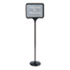 Sign(ware) Pedestal Sign, 14 x 11, Black