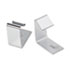 Flexible Metal Cubicle Hangers for 1 1/2 to 2 1/2in Panels, 2/Set