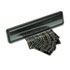 Magnetic Wall/Desk Nameplate, Radius Edge, Dark Gray Plastic Base, 3"h