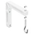 Wall-Mount Bracket for Projection Screen, 6-3/4 x 1-1/4 x 7-1/2, 2/Set, White