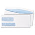 Double Window Security Tinted Invoice Envelope, Gummed Flap, #10, White, 500/Box