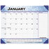 Visual Organizer Recycled Slate Blue Desk Pad, 22" x 17", 2012