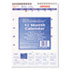 Brownline One Month Per Page Twin Wirebound Wall Calendar, 8 x 11, 2012