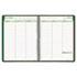 EcoLogix Recycled Weekly Planner, 15-Minute Appts., 11 x 8-1/2, Green, 2012