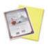 Riverside Construction Paper, 76 lbs., 9 x 12, Yellow, 50 Sheets/Pack