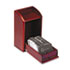 Wood Tones Photo Frame Business Card File Holds 300 2 1/4 x 4 Cards, Mahogany