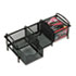 Large Handheld Electronics Organizer, Mesh, 15 1/4 x 5 3/4 x 5 1/2, Black