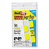 Removable Semi-Transparent Page Flags, Yellow, 50/Pack