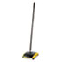 Dual Action Sweeper, Boar/Nylon Bristles, 42" Steel/Plastic Handle, Black/Yellow