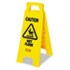 “Caution Wet Floor” Floor Sign, Plastic, 11 x 1-1/2 x 26, Bright Yellow