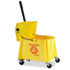 WaveBrake 44-Quart Bucket/Sideward Pressure Wringer Combination, Yellow