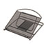 Onyx Adjustable Steel Mesh Laptop Stand, 12 1/4 x 12 1/4 x 1, Black
