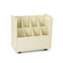 Laminate Mobile Roll File, 8 Compartments, 30-1/8w x 15-3/4d x 29-1/4h, Putty