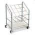 Wire Roll/File, 20 Compartments, 18-1/3w x 14-1/4d x 23-3/8h, Gray
