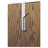 Over-The-Door Double Coat Hook, Chrome-Plated Steel, Satin Aluminum Base