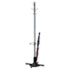 Costumer w/Umbrella Holder, Four Ball-Tipped Double-Hooks, Metal, Black