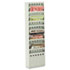 Steel Magazine Rack, 11 Compartments, 10w x 4d x 36-1/4h, Gray
