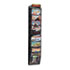 Onyx Mesh Literature Rack, Ten Compartments, 10-1/4w x 3-1/2d x 50-3/4h, Black