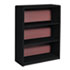 Value Mate Series Bookcase, 3 Shelves, 31-3/4w x 13-1/2d x 41h, Black