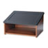 Tabletop Lectern, 24w x 18-1/2d x 13-3/4h, Medium Oak/Black