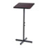 Adjustable Speaker Stand, 21w x 21d x 30h to 46h, Mahogany/Black
