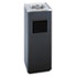 Ash 'N Trash Sandless Urn, Square, Stainless Steel, 3gal, Black/Chrome