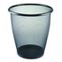 Onyx Round Mesh Wastebasket, Steel Mesh, 5 gal, Black
