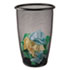 Onyx Round Mesh Wastebasket, Steel Mesh, 9 gal, Black - View 1