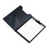 Pad Holder, Heavyweight Sealed Vinyl, Brass Clip, Inside Front Pocket, Black