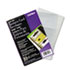 Business Card Binder Refill Pages, Six 2 x 3 1/2 Cards per Page, Clear, 10 Pages