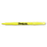 Accent Pocket Style Highlighter, Chisel Tip, Fluorescent Yellow, 12/Pk