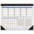Recycled Weekly/Monthly Desk Pad, Blue and Black, 22" x 17", 2012