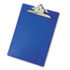 Plastic Antimicrobial Clipboard, 1" Capacity, Holds 8-1/2w x 12h, Blue