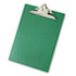 Plastic Antimicrobial Clipboard, 1" Capacity, Holds 8-1/2w x 12h, Green